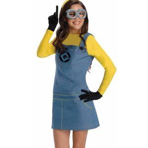 Women's Despicable Me 2 Minion Dress Costume- NEW